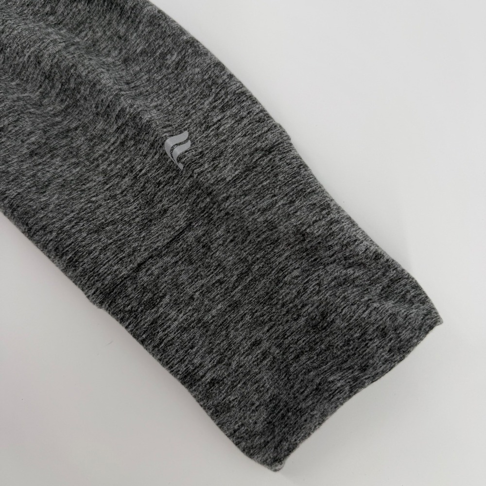 Fabletics Hoodie Womens Small Charcoal Grey Heathered Crop Pullover FT5838-R - Picture 3 of 9